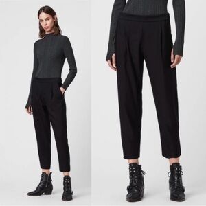 ALL SAINTS Pleated Trouser Black 8